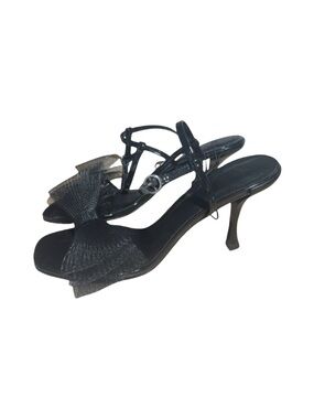 H&M Elegant Black Heels with Bow Detail